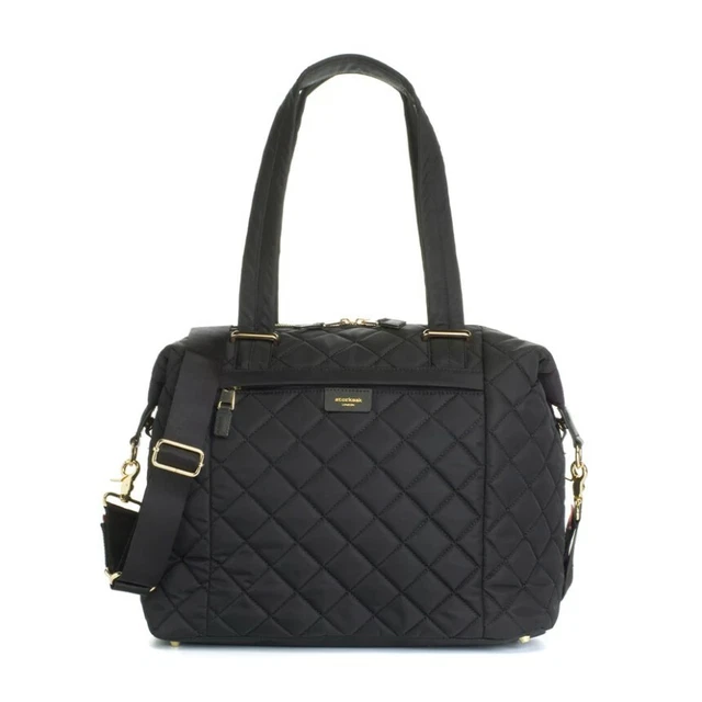 Storksak Stevie Quilt Diaper Changing Bag, Black