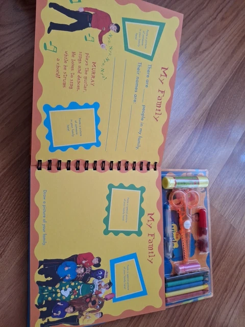THE WIGGLES ALL About Me Pre-School Scrapbook Set Book Original Cast ...