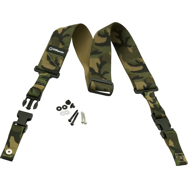 DiMarzio DD2200CM ClipLock Quick Release Guitar Strap - 2" CORDURA Fabric - Camo
