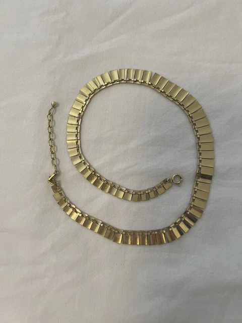Kette Collier Amerik Vergoldet Halskette
