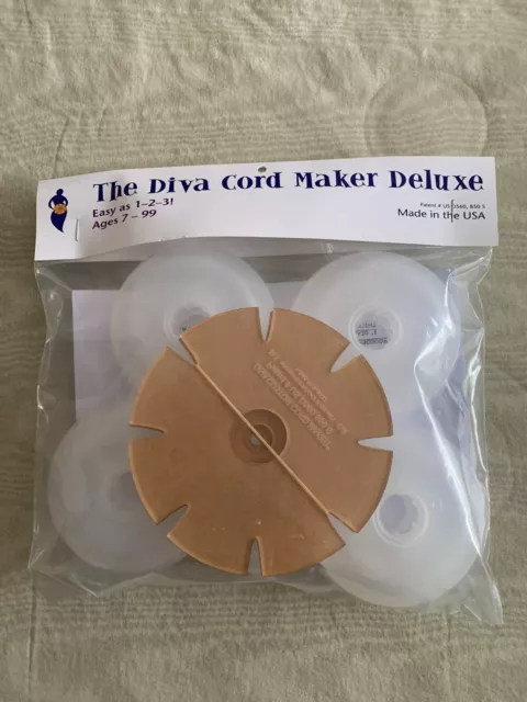 Diva Cord Maker Deluxe Fiber Kumihimo Kit New With Instructions 3