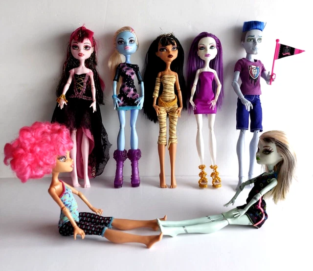 MONSTER HIGH BULK Lot X 7 Dolls Cleo Signature Draculaura Spectra 13