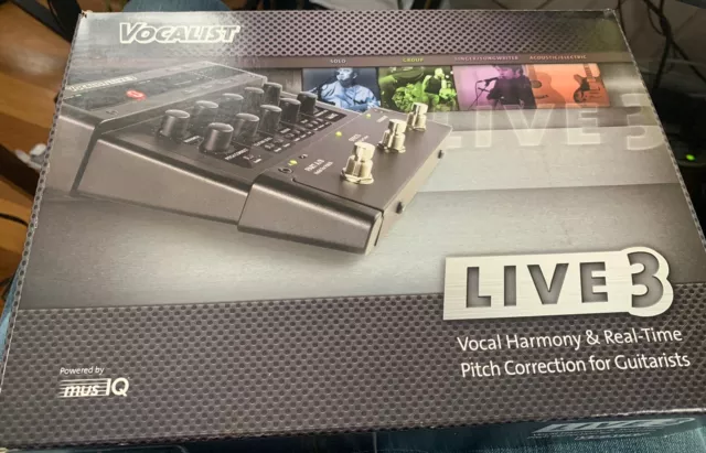 Procesador de armonía vocal DigiTech Vocalist Live 3 con adaptador de CA y manual