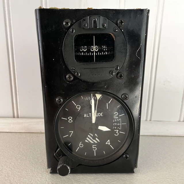 Cessna Altimeter C661014-0101 & Airpath Compass In Pod Aviation Instruments Read