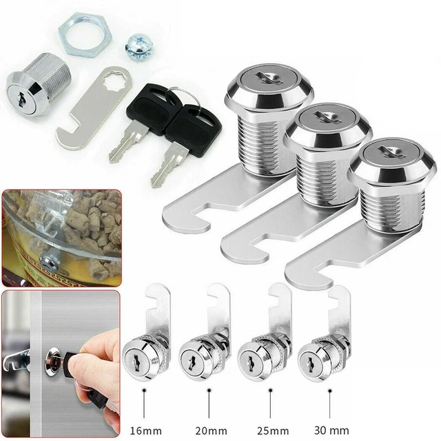 1 Pièce Cam Lock Porte Barrel Tiroir Armoire Poste Caisse Casier 16/20/25/30mm