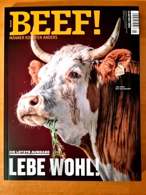 BEEF! Nr. 77 Männer kochen anders "DIE LETZTE AUSGABE LEBE WOHL!" Ausgabe 5/2023
