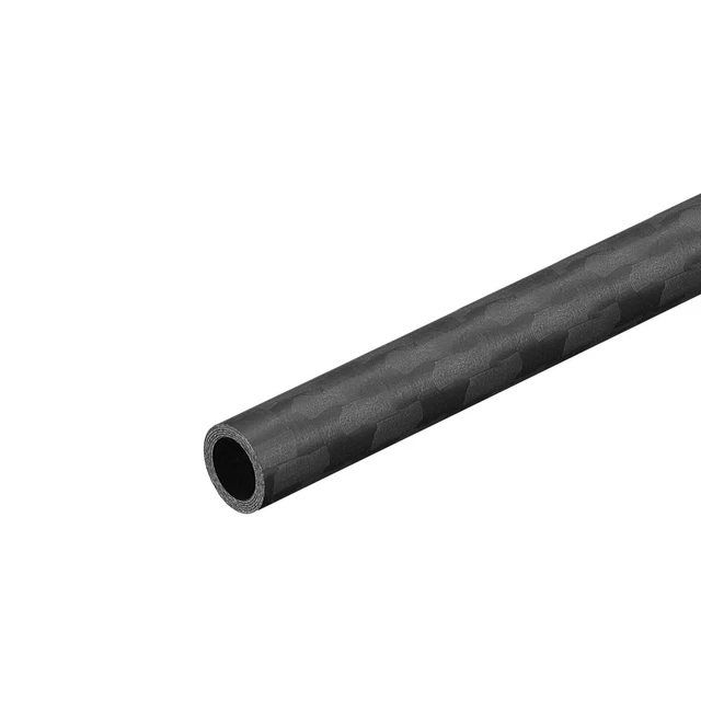 Carbono Fibra Redondo Tubo 6mmx4mmx500mm 3K Rollo Envuelto Mate Superficie 1uds
