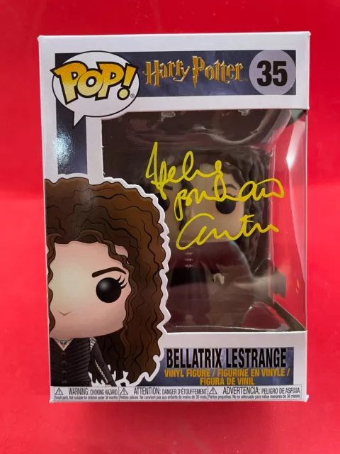 HELENA BONHAM CARTER signed Autogramm Funko Pop HARRY POTTER in Person autograph