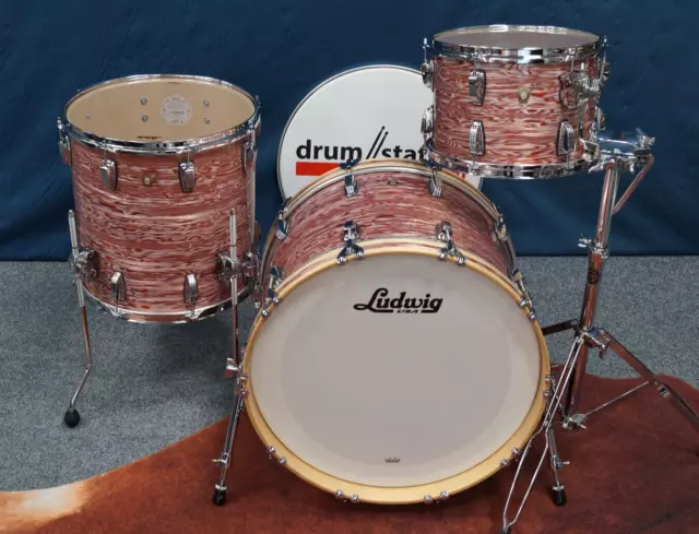 Ludwig USA Classic Maple Shellset FAB  in "Pink Oyster" - 22,13,16"