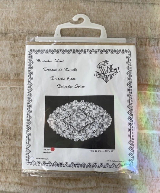 Kit de Encaje Vervaco Bruselas Hecho en Bélgica Nr2103 19"" x 13.5"" 100% Algodón