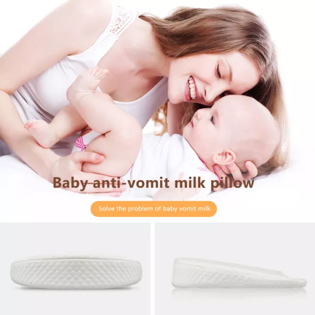 Almohada de cuña moisés para bebé 3D cojín de almohada para bebé con funda de almohada lavable