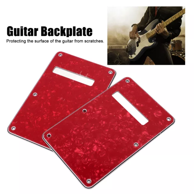 2Pcs Electric Guitar Backplate Guitar Cavity Cover Plate Pickguard PVC For R GSS