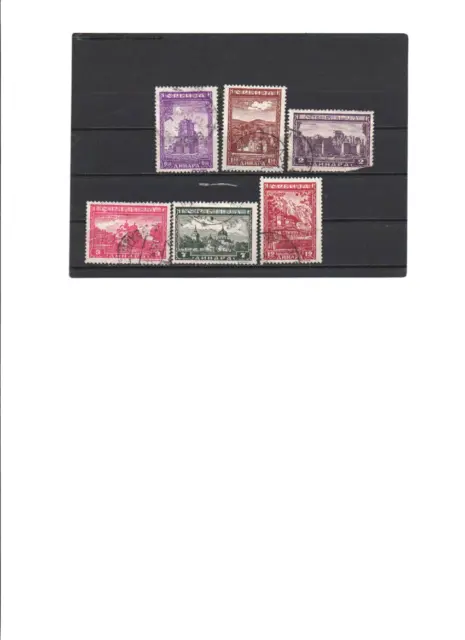 Briefmarken  Serbien 1942/Dt. Bes.: Serbische Klöster - Einzelmarken gestempelt