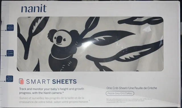 Nanit Smart Sheets - Works with All Nanit Cameras to Measure Your Baby's Grow