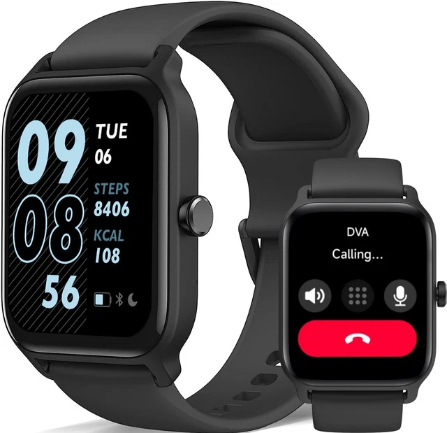 SMART WATCH MEN Alexa Call Answer Touch Screen Fitness Tracker IP68