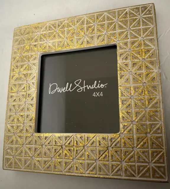 Dwell Studio 7” X 7” Gold toned Picture Frame for 4" Photo