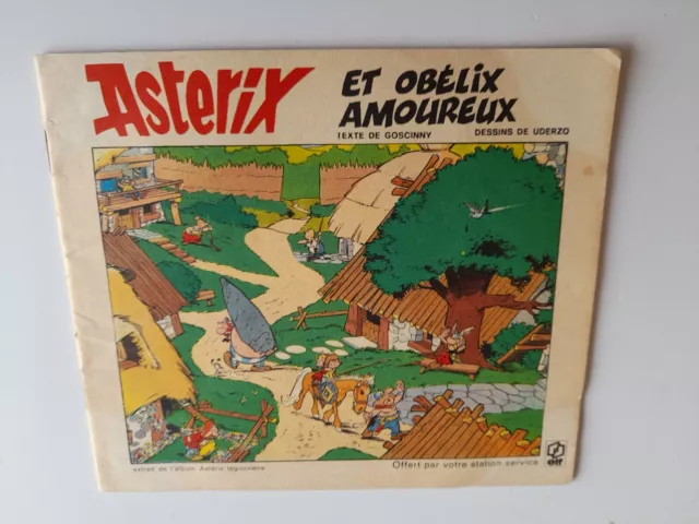 Uderzo - Astérix et Obélix amoureux - album publicitaire collection Elf -1973