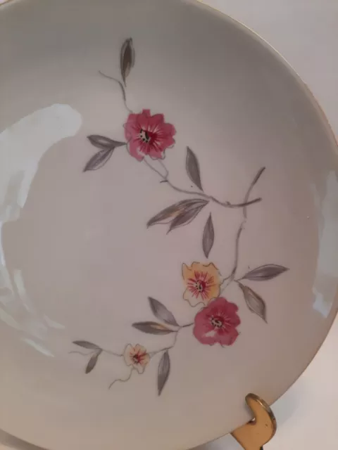 6 Salad Dessert Plates Floral Bareuther Waldsassen Bavaria Germany 271 3