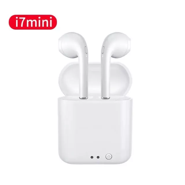 Écouteurs Bluetooth Blanc Sans Fil Sport Stéréo 5.0 Ecouteurs I7min Casque