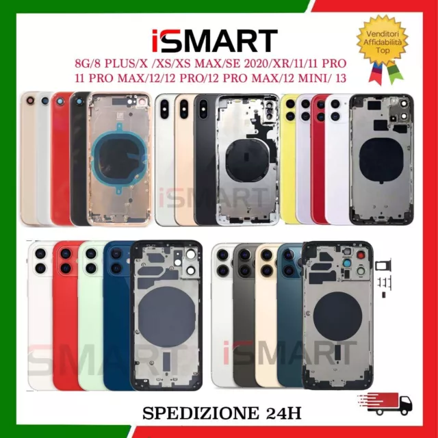 Scocca Posteriore Per Iphone 8 8 Plus X Xs Max Xr 11 Pro Max 12 Mini 13 Telaio