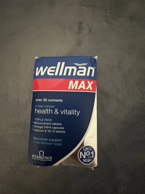 Wellman Types VITABIOTICS WELLMAN MAX - 84 Tablets £15.00 - PicClick UK