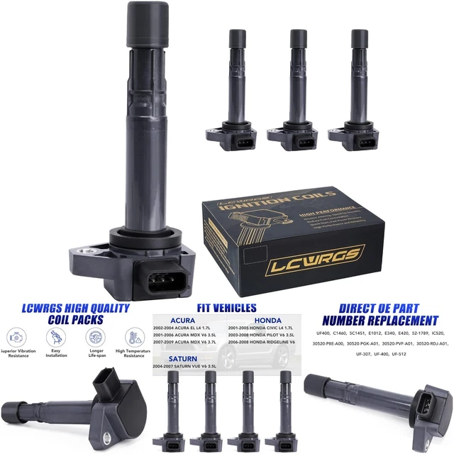 4x Ignition Coil & 4x Iridium Spark Plug For Acura TSX 2009