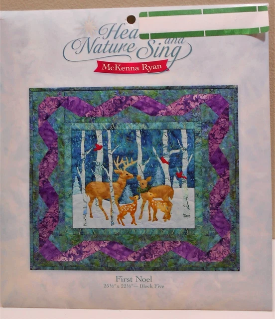 NIP UNCUT McKenna Ryan Quilt Pattern HEAVEN AND NATURE SING Block #5 FIRST NOEL NIP UNCUT McKenna Ryan Quilt Pattern HEAVEN AND NATURE SING Block #5 FIRST NOEL