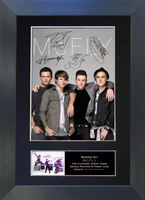 MCFLY Signed Autograph Mounted Photo Reproduction A4 Print 303 2