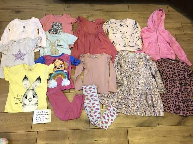 Girls age 4-5 years clothes bundle Next Peppa pig paw patrol Juicy hoodie dress