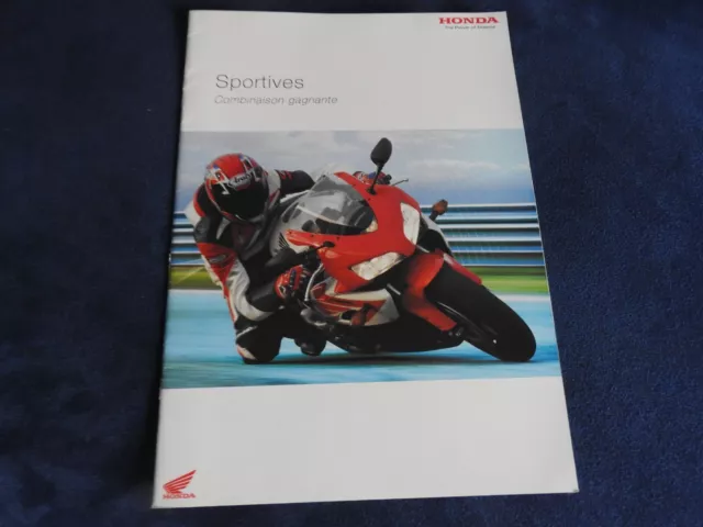 catalogue moto honda gamme sportives 2004