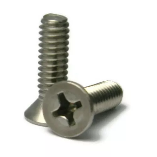 1/4"-20 | 316 Stainless Steel Phillips Flat Head Machine Screws - Select Length