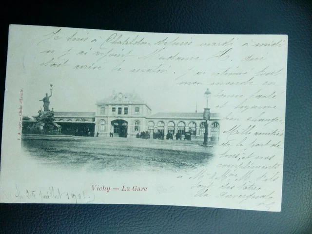 Cpa Allier Vichy La Gare