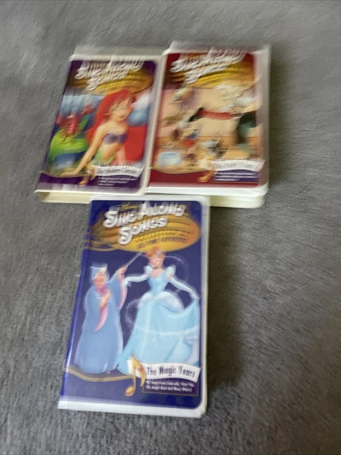 DISNEY SING ALONG songs VHS Lot $13.56 - PicClick CA