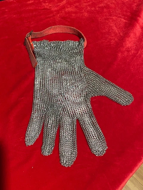Vintage chain mesh butcher poultry glove