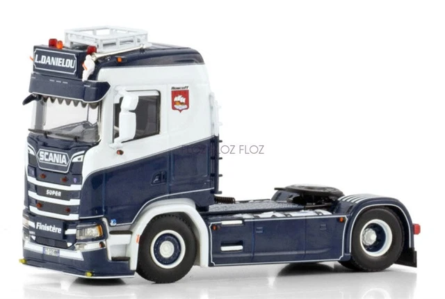 WSI 1/50 Scania S 10x4 CS20N RIGED FLATBED Palfinger 150002 + Jib