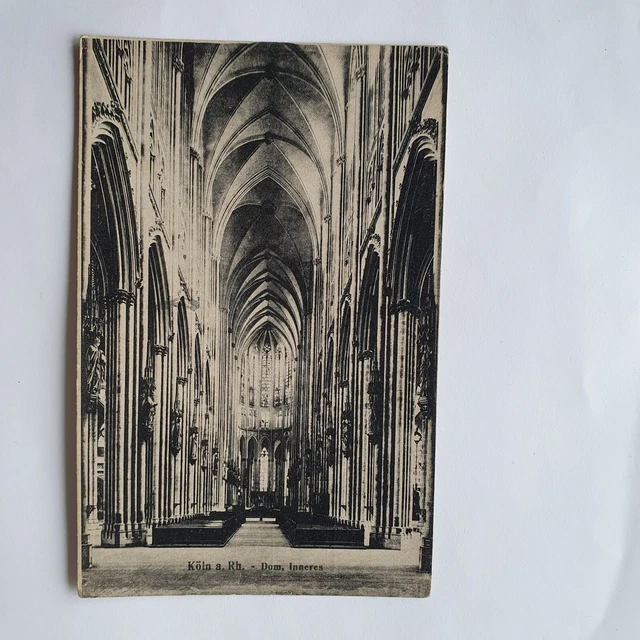 Karl Rud. Bremer & Co B&W Unposted Postcard - Cologne Cathedral Interior  (r)