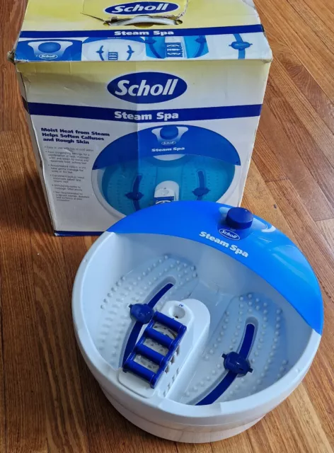 SCHOLL Steam Foot Spa With Massage, Heat, Whirl and Steam Moist Heat SEE INFO