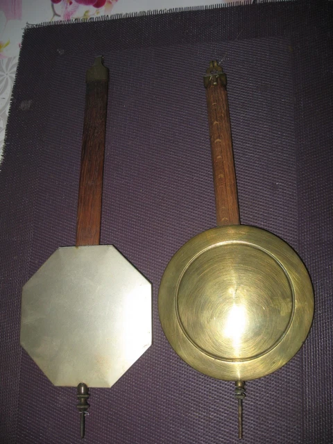 lot de 2 anciens balanciers de pendule