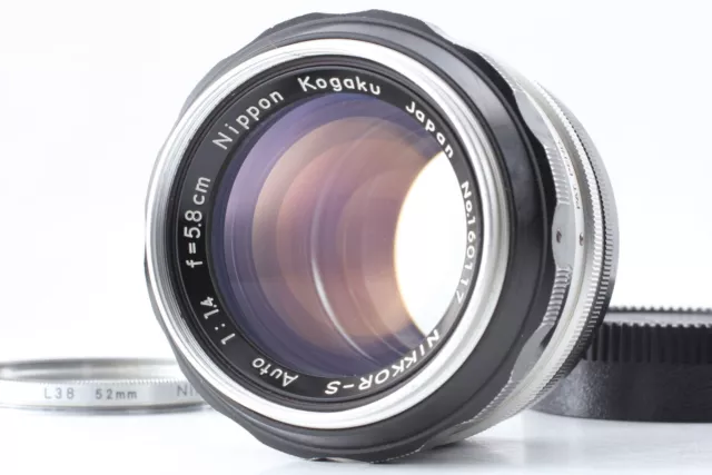 [Exc++++] Objectif Nikon Nikkor-S 5,8 cm 58 mm f/1,4 non Ai Nippon Kogaku...