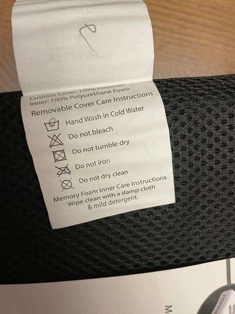 Samsonite AUTOMOTIVE LUMBAR SUPPORT CUSHION Premium Memory Foam Ventilated Mesh 3