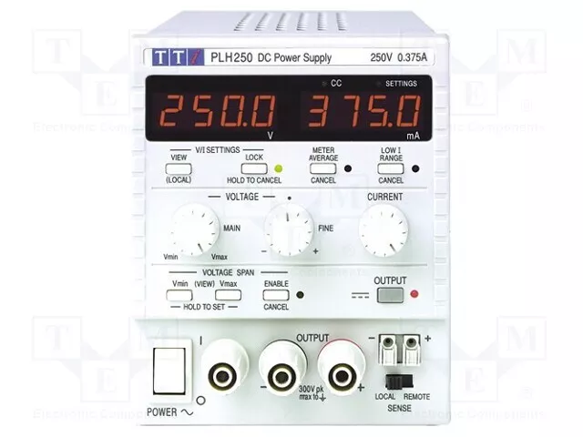 1 piece, Power supply: laboratory PLH250 /E2UK