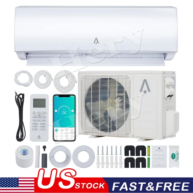 9000 BTU MINI Split Air Conditioner 110V Heat Pump 19 SEER2 INVERTER AC Ductless EUR 455,89