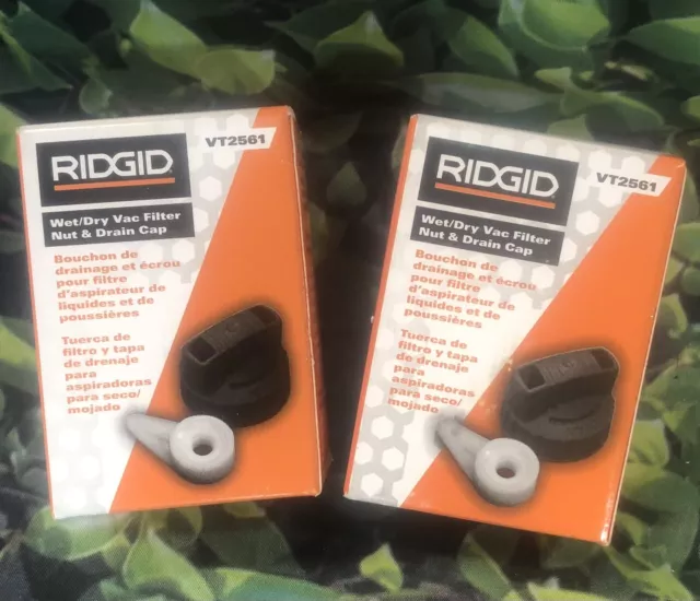 Ridgid VT2561•Filter Nut & Drain Cap (Buy 1 Get 1 Free)For Wet/Dry Shop Vacuums