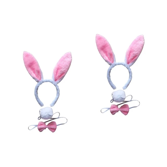 6 pz fasce per copricapi orecchie coniglietto di Pasqua fasce Halloween Miss Bambino