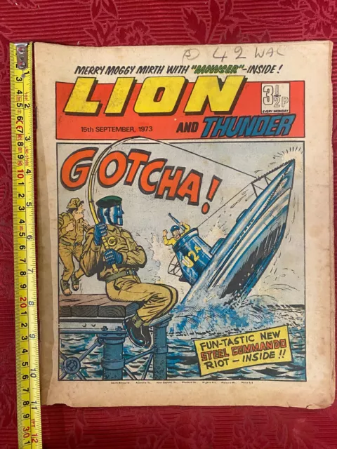 Lion And Thunder Comic 15th September 1973 REF00092