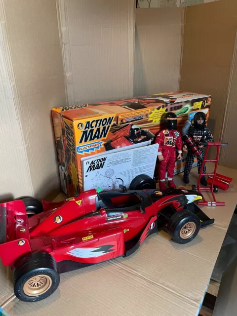 Action man boxed mission Grand Prix racing car set by Hasbro 2000