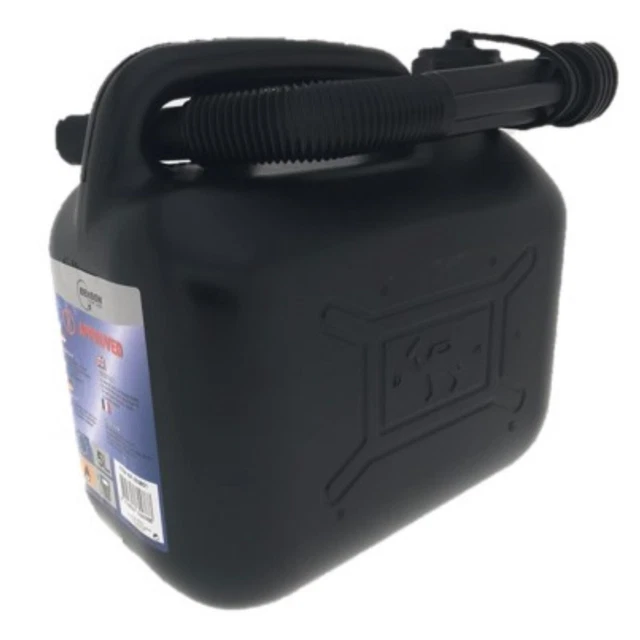Jerrican / Jerrycan Bidon Plastique Noir 5 Litres Benson