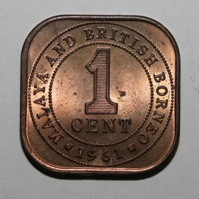 1961 Malaya & British Borneo 1 Cent UNC (3171948Z307)