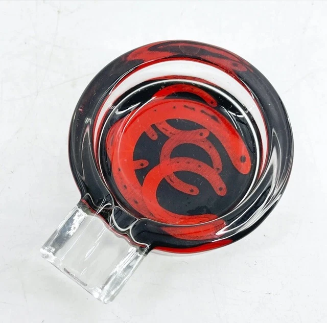 VINTAGE MARLBORO SINGLE Cigarette Art Glass Individual Red Horseshoe