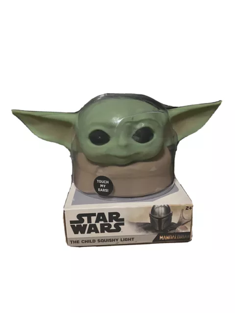 Baby Yoda Grogu The Child Star Wars: Mandalorian Squishy LED Night Light FS